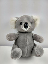 Vintage 1985 Logo Bear Plush Stuffed Koala Bear Wild Animal Grey White 8&quot; - £14.64 GBP