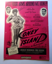 Put Your Arms Around Me Honey Coney Island Sheet Music 1937 Song Betty G... - $12.95