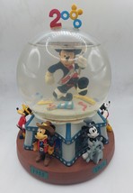 Disney Mickey Mouse 2000 Millennium Y2K Vintage Musical Snowglobe MISSING ARM - £24.13 GBP