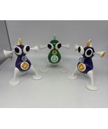 Lot of 3 Zizzle iZ Tripod Figures –Green &amp; Purple  2006 McDonald’s Toys ... - $11.35