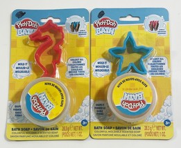 Play-Doh Bath Toy Blue Starfish xRed Seahorse - $7.91