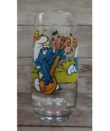 Vintage ~ Peyo ~ One (1) Harmony &quot;SMURF&quot; ~ 1983 ~ Clear Beverage Drinkin... - $426.51 MXN