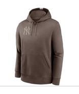 Nike New York Yankees Brown Logo Swoosh Hoodie Sweatshirt Men’s Size Medium - $41.04 CAD