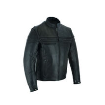 Vance Leather Men's Racer Jacket with Zippered Vents - 715567 - $163.28+