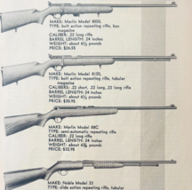 1950 Marlin &amp; Other Model Rifles Advertisement Vintage Gun Firearms DWV11D - $370.74 MXN