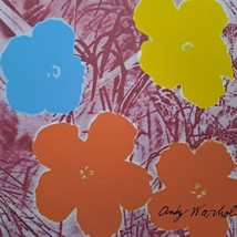 Andy Warhol Signed - Flowers - Cmoa Certificate - £118.97 GBP