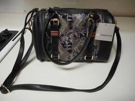 Liz Claiborne Rosa Satchel Purse $75 NEW Multi Color Snake - £37.79 GBP