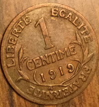 1919 France 1 Centime Coin - £2.75 GBP
