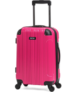 Out of Bounds Lightweight Hardshell 4-Wheel Spinner Luggage, Magenta, 20... - $111.53 CAD