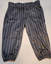 Evoshield Pants Large Mens Referee Baseball Knickers Black w\White strip... - $18.80