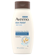 Aveeno Skin Relief Fragrance-Free Body Wash, Sensitive Skin Fragrance-Free 18.0f - £31.96 GBP