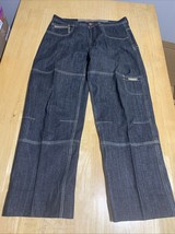 Vintage Y2K PEPE Jeans Mens 36x34 Black Baggy Skate Grunge Hip Hop Pinkm... - $843.02 MXN