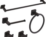 This Is The Ntipox 5-Piece Set Of Black Bathroom Hardware, Which Includes A - $43.96
