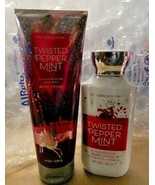 Bath and Body Works Twisted Peppermint SET 2-BodyLotion BODY CREAM - £18.94 GBP