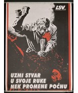 Original Poster LSV Uzmi Stvar u Svoje Ruke Protest Anti Milosevic Serbia - £62.63 GBP