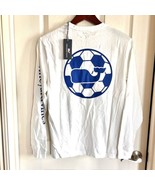 Vineyard Vines Men’s Large Long Sleeve Crew Neck white soccer Whale pock... - €28,85 EUR