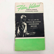 Vintage Booklet Film Values for use with GE Exposure Meters - $12.86