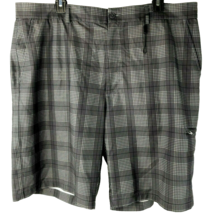 Pebble Beach Performance Plaid Golf Bermuda Shorts Mens size 40 Charcoal - £23.06 GBP