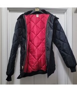 Vintage K Penguin Black Nylon Quilted Medium Weight Freezer Jacket Men&#39;s... - £65.03 GBP