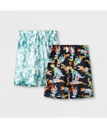 Boys' 2pk Dino & Tie-Dye Pajama Set - Cat & Jack Black NWT Size L - $6.39