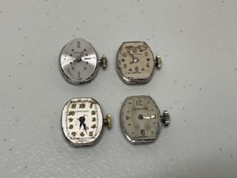 Lot Of 4 Vintage Longines Watch Movement Manual Wind - Repairs - Parts - £14.75 GBP