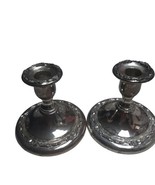 Vintage Oneida Silver Plated Candlestick Holders Japan Set of 2 Elegant ... - €19,66 EUR