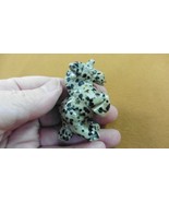 (Y-UNI-739) spotted Jasper UNICORN horse Figurine carving gemstone love ... - $467.43 MXN