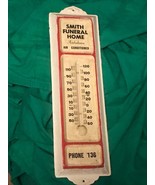 ANTIQUE THERMOMETER SMITH MORTURARY UNDERTAKER MORTICIAN FUNERAL HOME PA... - $186.07