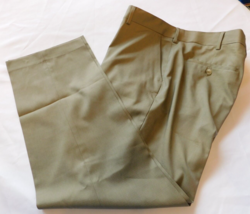Perry Ellis Portfolio Men&#39;s Long Pants Slacks 36 X 29 Brown Flat Front GUC - $34.64