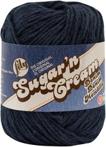 Lily Sugar&#39;n Cream Yarn - Solids-Indigo - £30.79 GBP