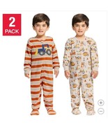 Kids Headquarters Blanket Sleepers Beige Multicolor Tractors 2-Pack One-... - $688.92 MXN