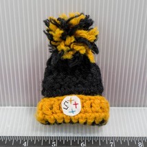 Home Made Pittsburgh Steelers Mini Tassel Cap Hat Pin Brooch - £12.05 GBP