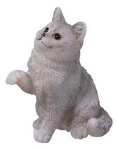 Realistic Feline British Shorthair Grey Kitty Cat Kitten Pawing Mini Fig... - €12,96 EUR