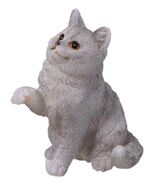 Realistic Feline British Shorthair Grey Kitty Cat Kitten Pawing Mini Fig... - $272.78 MXN