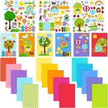 15 Pieces Card Making Kits For Kids With 3 Sheets Stickers, 15 Pieces Blank Enve - £15.66 GBP