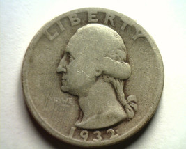 1932 WASHINGTON QUARTER FINE+ F+ NICE ORIGINAL COIN FROM BOBS COINS FAST... - $10.50