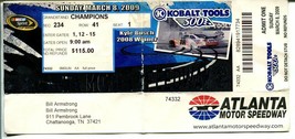 Kobalt Tools 500 NASCAR Race Ticket Stub 3/8/2009-Atlanta Motor Speedway-VG - £17.86 GBP