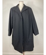 Harve Benard Holtzman Woman Black 100% Wool Coat 24W Lined Knee Length P... - £109.05 GBP