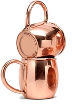 Rastogi Handicrafts Brown Copper Mug Set Of 2 Coffee Wine Juice Mug - $40.06