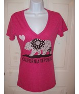Hybrid Apparel Pink California Republic Shirt Women&#39;s NEW - £12.05 GBP