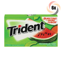 6x Packs Trident Watermelon Twist Sugar Free Chewing Gum | 14 Sticks Per Pack - $15.52