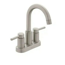 Brushed Nickel Dorind 4 in. Centerset Double Handle High-Arc Bathroom Fa... - $826.67 MXN