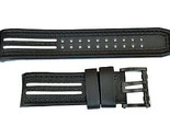 Luminox watch band Strap 1140/1148Tony Kanaan 26 Black Leather W/white S... - $119.95