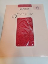 Vintage #995 Fredericks Of Hollywood Red Stretch Stockings One Size Drag - £19.81 GBP