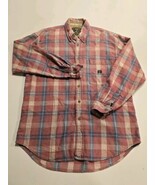 CINCH UP-Men&#39;s Blue-Pink Plaid-Western Light Flannel Size Medium 100% Co... - $28.90