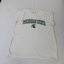 Russell Athletic Michigan State White Short Sleeve T-Shirt Size M (38-40) image 11