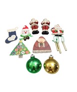 Christmas Magnets Mixed Lot of 9 - Santa&#39;s Tree Stocking Ornaments Vintage - $162.89 MXN