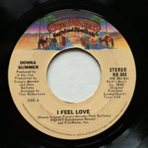 Donna Summer *I Feel Love / Can&#39;t We Just Sit Down 45 rpm Vinyl 7&quot; Single NB 884 - $17.77