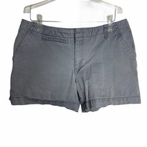 Old Navy Mid Rise Shorts 12 Stone Wash Blue 5 Pocket Zip Belt Loops Cotton - $14.00