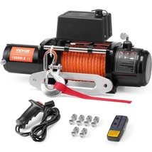 VEVOR Electric Winch Truck 10,000 lb Synthetic Rope Waterproof Remote Control - $347.99